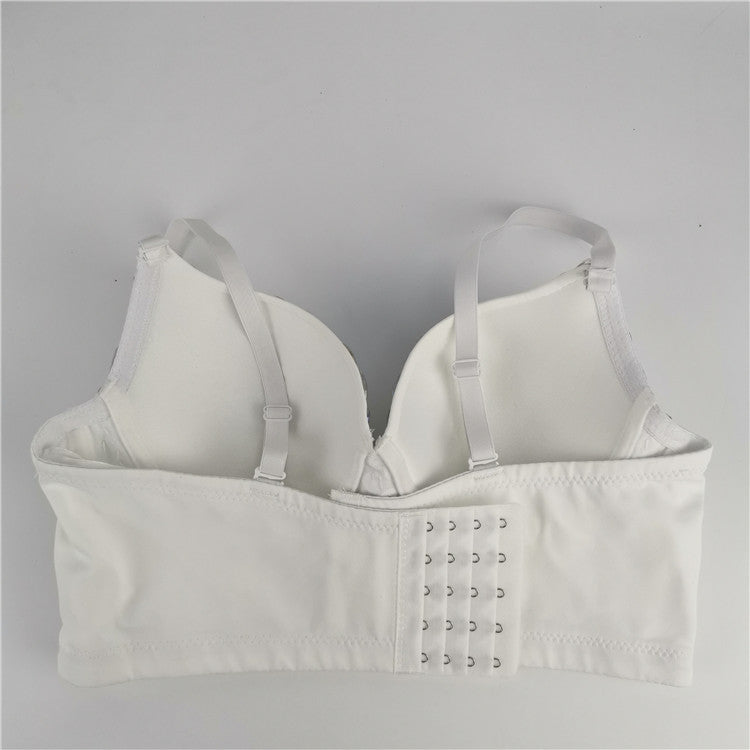 Fashion Sexy Simple AB Color Diamond Tube Top