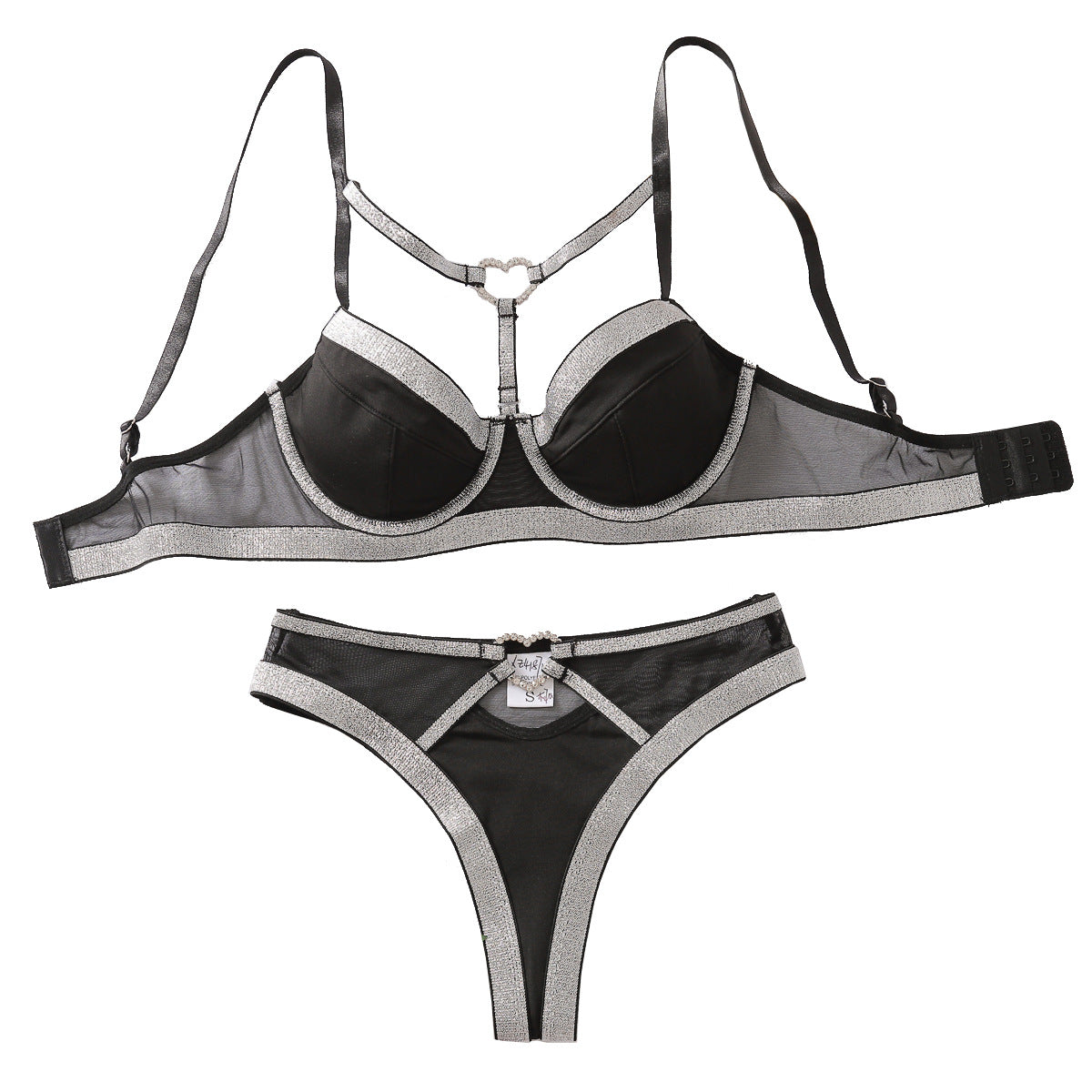Luxury Underwear Sexy Lace-up Bra Set Two-piece Set