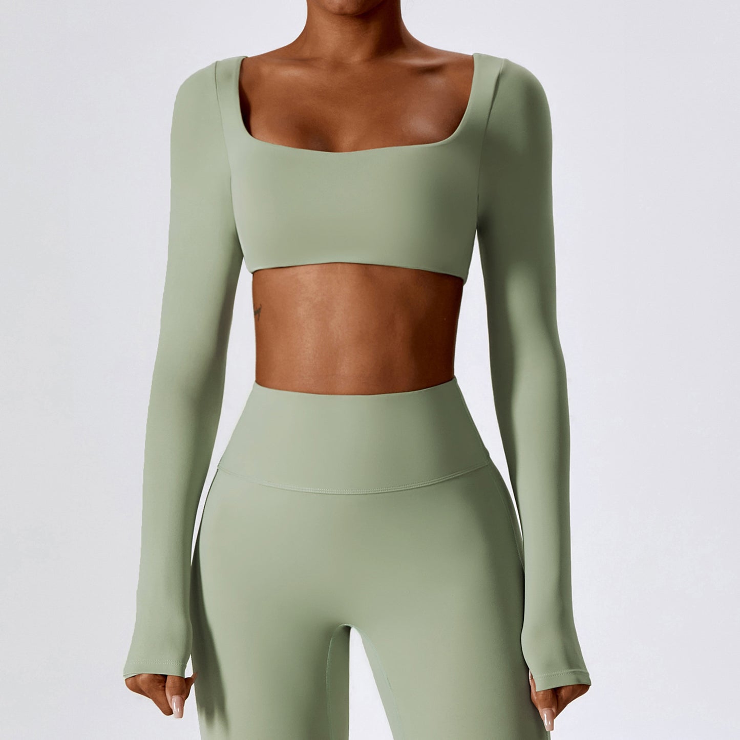 Sexy Nude Feel Outdoor Sports Quick-drying Tight Top