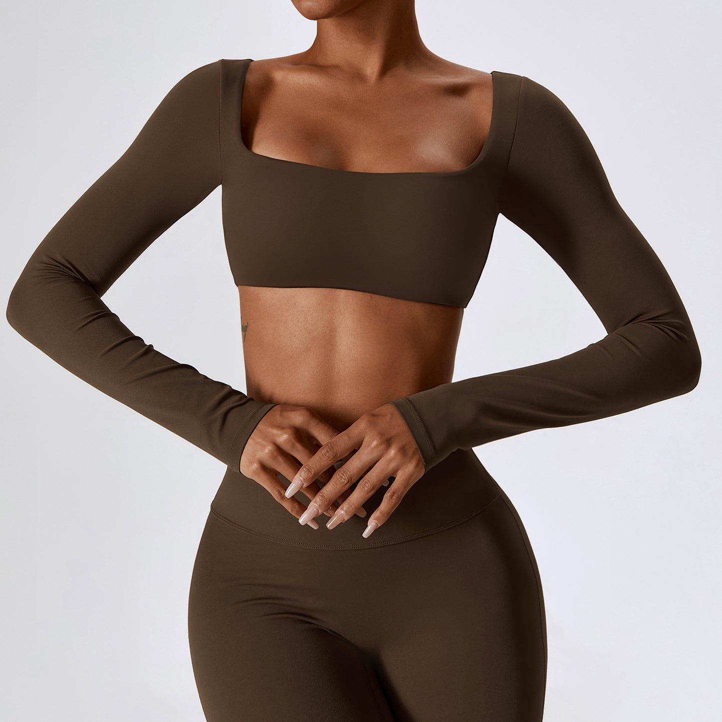 Sexy Nude Feel Outdoor Sports Quick-drying Tight Top