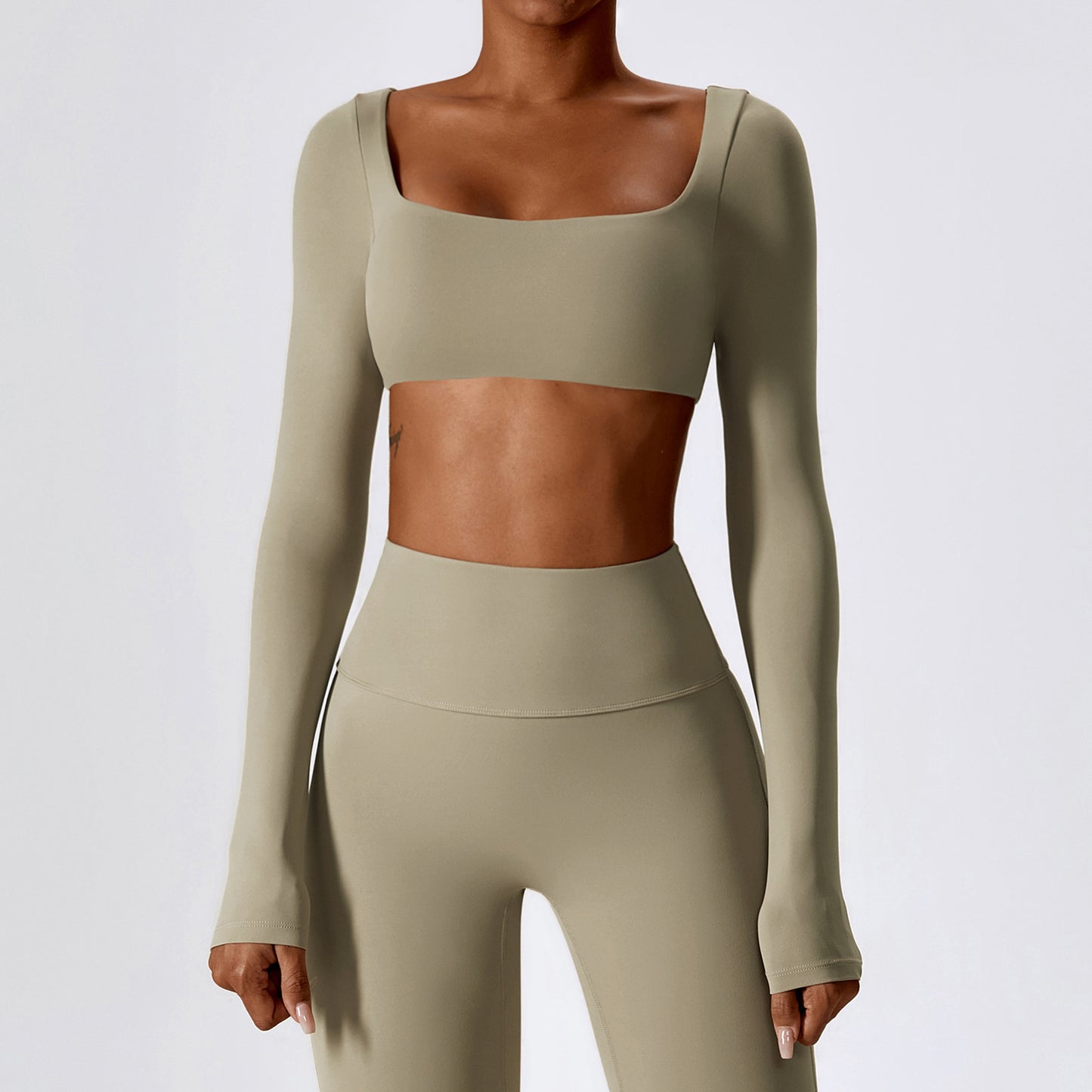 Sexy Nude Feel Outdoor Sports Quick-drying Tight Top